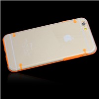 New Transparent Silicone Bumper Case PC+TPU Case for iPhone 6 Plus 5.5&amp;quot;- Orange