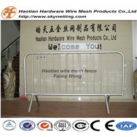 Hot Dipped Galvanized Temporary Fence Welded Pipe Crowd Control Barrier Queue Control Fence Panel