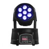 Hot Sale 7pcs*12W 4in1 RGBW Mini LED Moving Head Wash Light With LCD Display,DJ Event Light