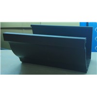 Black roof rain gutter component for rainwater gutter sale