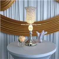 IDA tulip shape crystal centerpiece vases with LED light for wedding decoration (IDATC303)