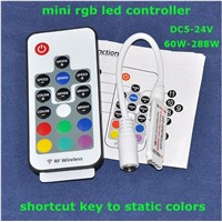 DC5-24V 4*3A Mini RGB LED Controller with RF Remote