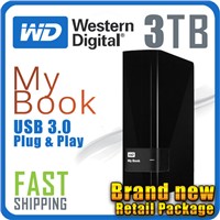 Western Digital WD 3TB My Book Desktop Storage External Hard Drive Disk HDD