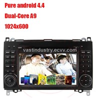 Android4.4 in dash car gps navigation with 1024 * 600 resolution for Benz W169 W245 W639