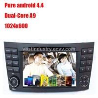 Android4.4 in dash car video with 1024 x600 resolution for Benz E-Class W211CLS W219 CLK W209