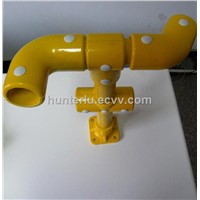easy joint frp round tube connector with high strength