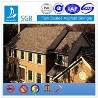 Top Products Fish-scale Asphalt Shingles For Circular Roofing Shingles