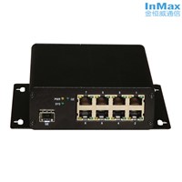 9 Ports 8+1G PoE Managed Industrial Ethernet Switch P309A