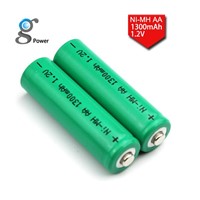 high quality rechargeable Ni-MH 1.2V AA battery 1300mAh