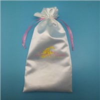 Hair extension packaging satin bag