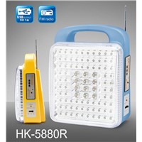MODEL NO.5880R Rechargeable LED Lamp with USB & Radio