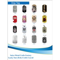 Metal souvenir dog tag with free logo