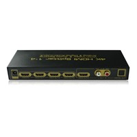 4K HDMI Splitter 1 in 4 out V1.4 with Audio Extractor