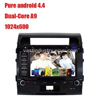Android 4.4 car radio player for toyota Land Cruiser with mirror link capacitive screen 1024x600