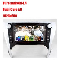 Android 4.4 car radio with dvd  for toyota camry 2012 with mirror link capacitive screen 1024x600