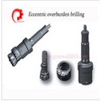 Eccentric overburden drilling tools