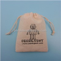 Fashion Printed Recyclable Cheapest Drawstring Cotton Muslin Bags Wholesale