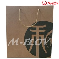 Kraft paper bag for promotion/ shopping with cotton strip handle