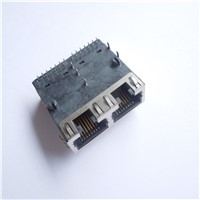 10G Base-T RJ45 2 Ports Tab down without LED Connector
