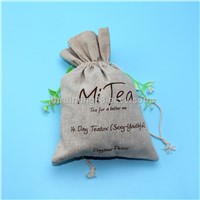 Promotion custom printed jute tea packing bag wholesale
