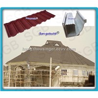 Waterproof Color Coated Metal Roofing Tiles Glavalume Steel 1340mm * 420mm