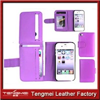 wallet cover For Apple iPhone 5 Magnetic Flip Cover Stand Wallet pu Leather Case