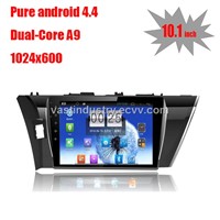 10.1" Android 4.4 auto dvd  for Corolla 2014 with 1024 * 600 resolution and DVR camera input