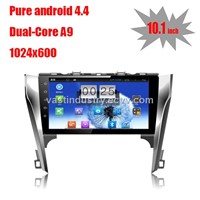 10.1" Android 4.4 car media player  for  toyota camry 2012 with 1024 * 600 resolution and DVR camera