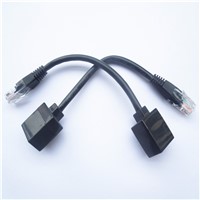 8P4C cat5e RJ45 plug male to female connector network cable harness