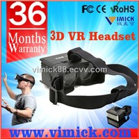 virtual reality 3D headset for smartphone 3D games/movies