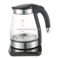 1.7L Electric Glass kettle with LCD Displayer(Model No.: M-GK1701T-LCD)