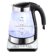 1.7L Glass Water Kettle with keep warm function(Model No.:M-GK1701T)