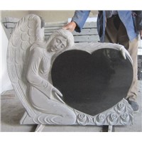 Angel-heart Black Granite Monument Tombstone