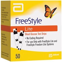 FreeStyle Lite Blood Glucose Test Strips, 50 count
