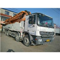 Used condition year 2013 zoomlion 54m pump truck second hand zoomlion 54m concrete pump truck sale