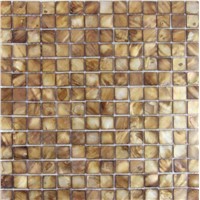 Dyed Brown Mother of pearl Shell Mosaic Tile
