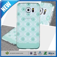 C&amp;amp;T Newest flower pattern glitter clear hard back case cover for samsung galaxy s6