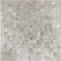 White shell mosaic art photos