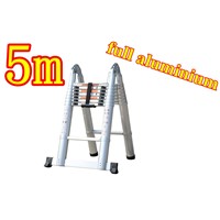 2 Purposes 5m .EN131,Utility Folding Ladder.Easy To Take and Store.Multi Functional Ladder