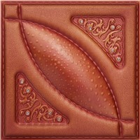 Gorgeous and luxurious 3D leather carved decorative panel 1037