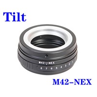 NEW Tilt M42 Screw Mount Lens To SoMy NEX E NEX7 NEX-5N NEX5C Adapter Tilt-Shift
