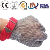Stainless steel mesh cut-resistant gloves