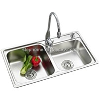 Double bowl Stainless Steel Sink(Model No.:7139)