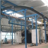 hanging chain type shot blasting machine