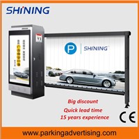 Advertising barrier machine for parking