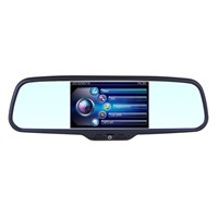 Car Rearview Mirror Monitor DVR 800*480 5 inch 16:9 screen DC 12V car Monitor for DVD Camera VCR