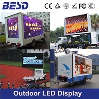 3 sides Mobile truck advertising portable rental LED display for P10 movable led sign