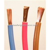 single core pvc insulation flexible copper wire