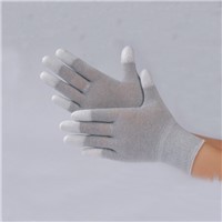 ESD Carbon PU Top Fit Gloves Antistatic Gloves Safety Glove Cotton Gloves