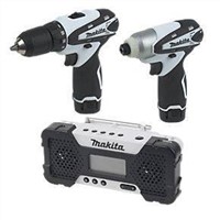 Makita DK1492 10.8V Triple Pack Drill Driver, Impact Driver &amp;amp; Radio Power Tool